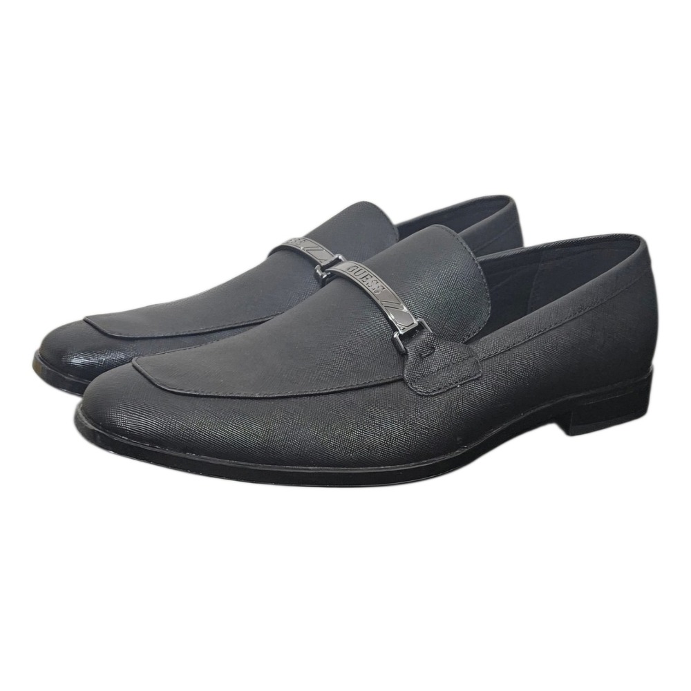 Guess Handy Black Dress Loafers Size 9‎ Shoes Slip On Cushioned Moc Toe New